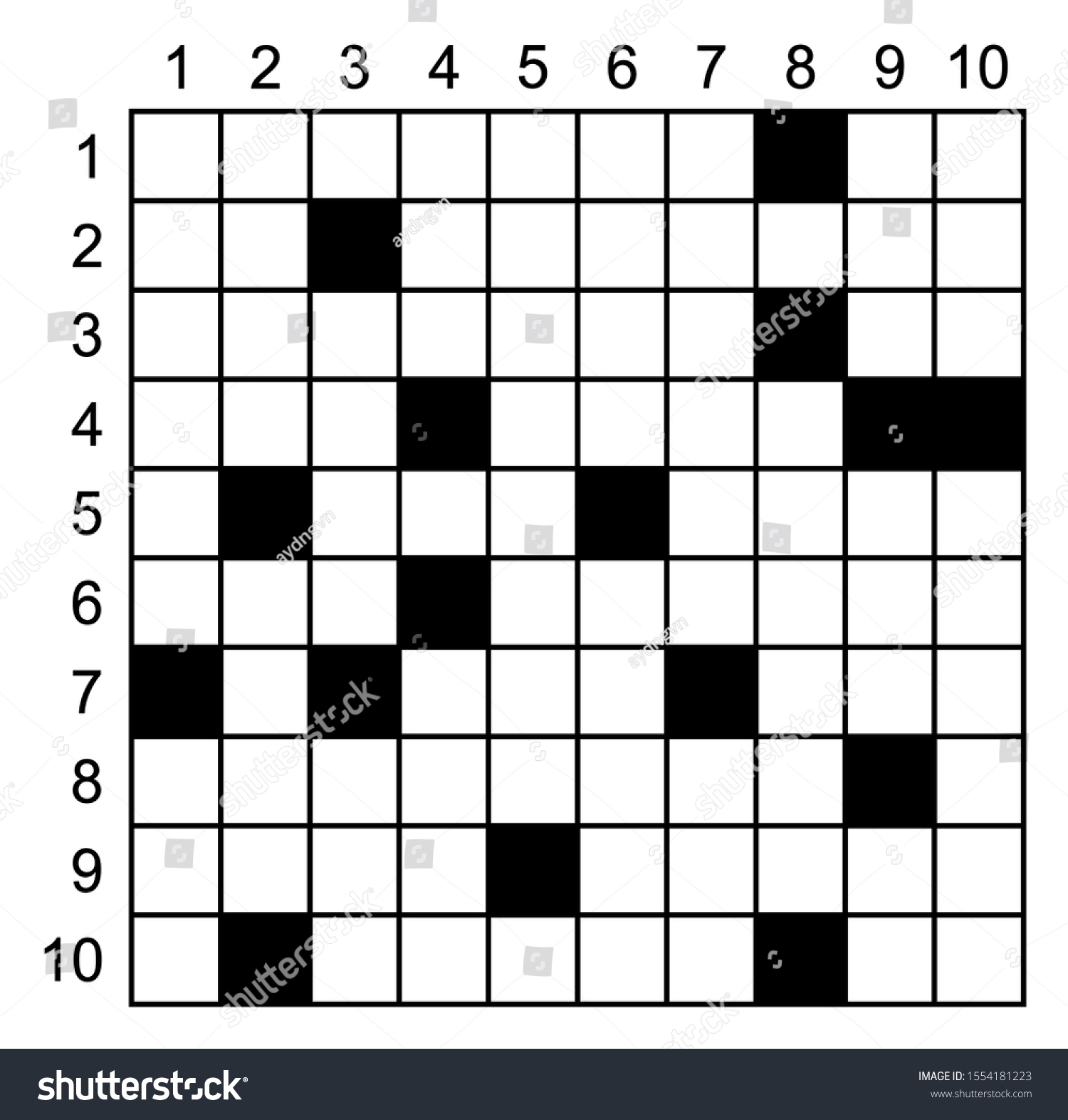 10 word crossword puzzle template