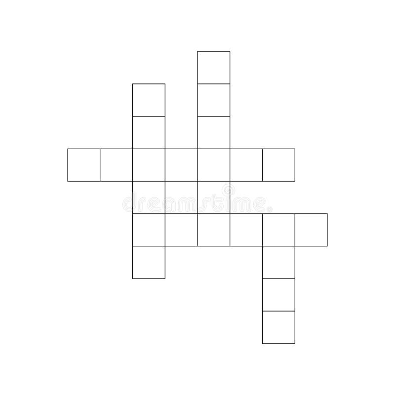 printable blank crossword puzzle template
