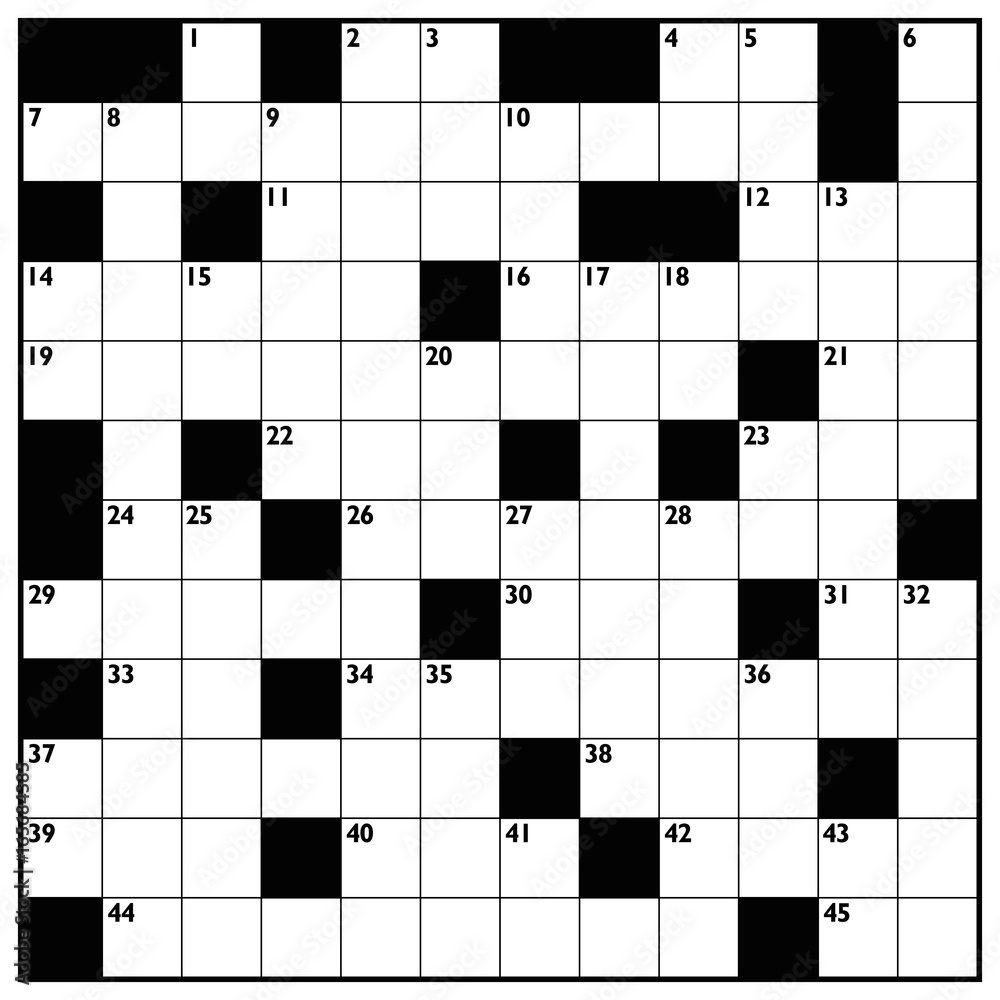 Crossword With Empty Boxes To Insert Any Words For A Clear Message Brief Heading Or Explicit Information In Keywords Square Format Template Peter Hermes Furian Wall Mural Buy Online At UKposters