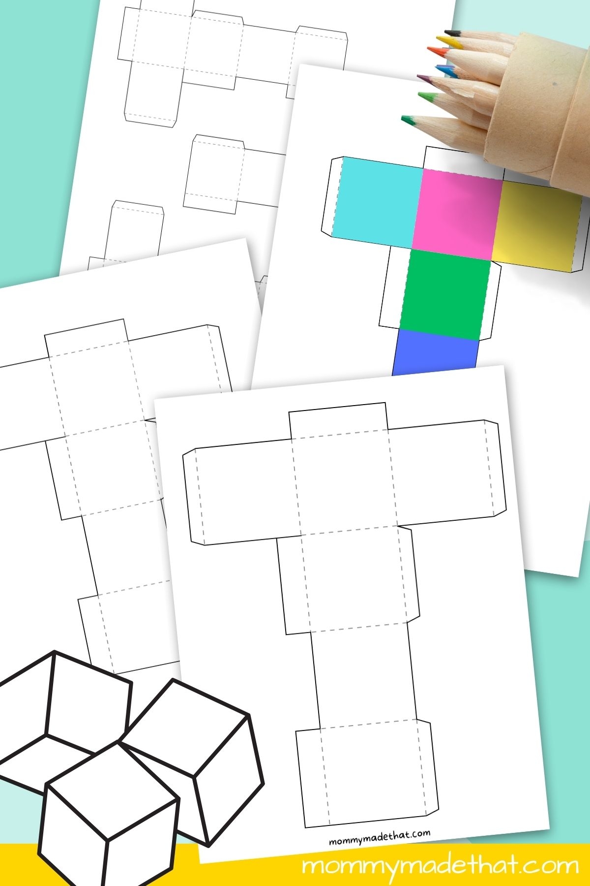 cube puzzle template