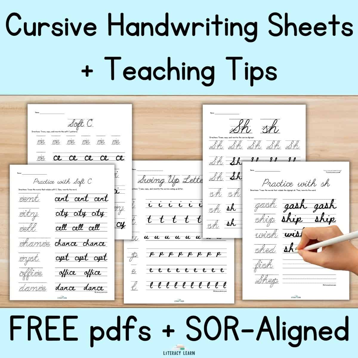cursive writing worksheets