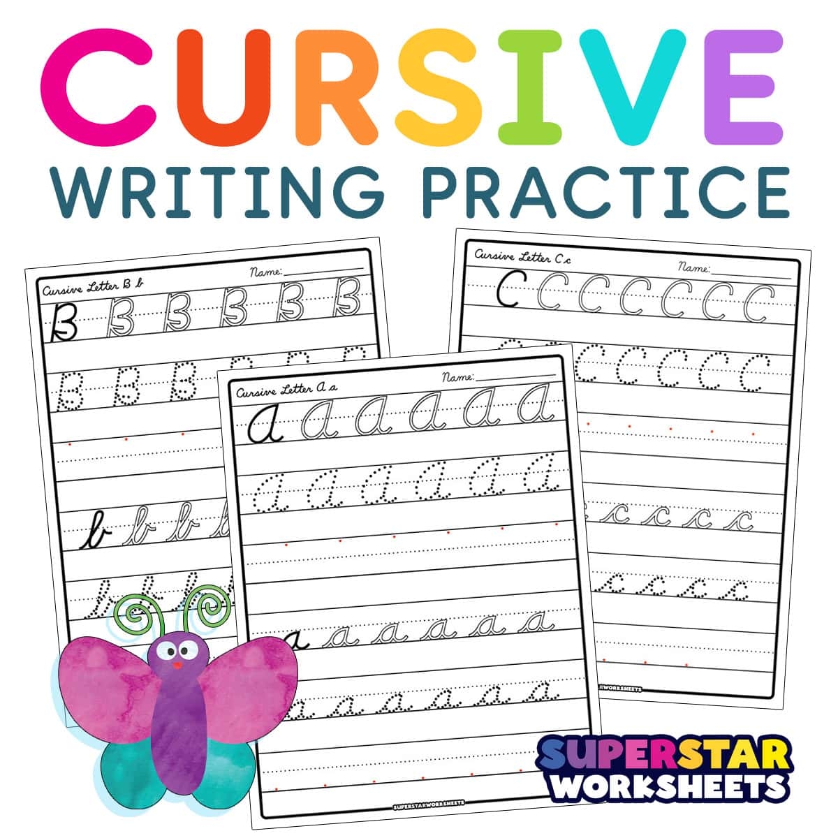 printable cursive writing practice
