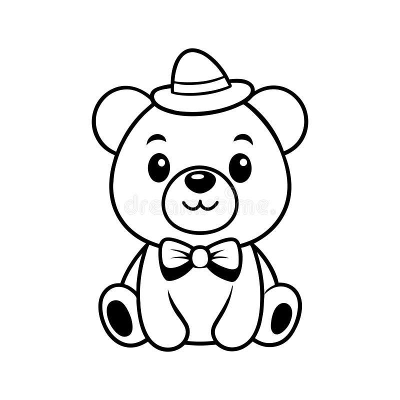 Cute Bear Coloring Stock Illustrations 9 758 Cute Bear Coloring 