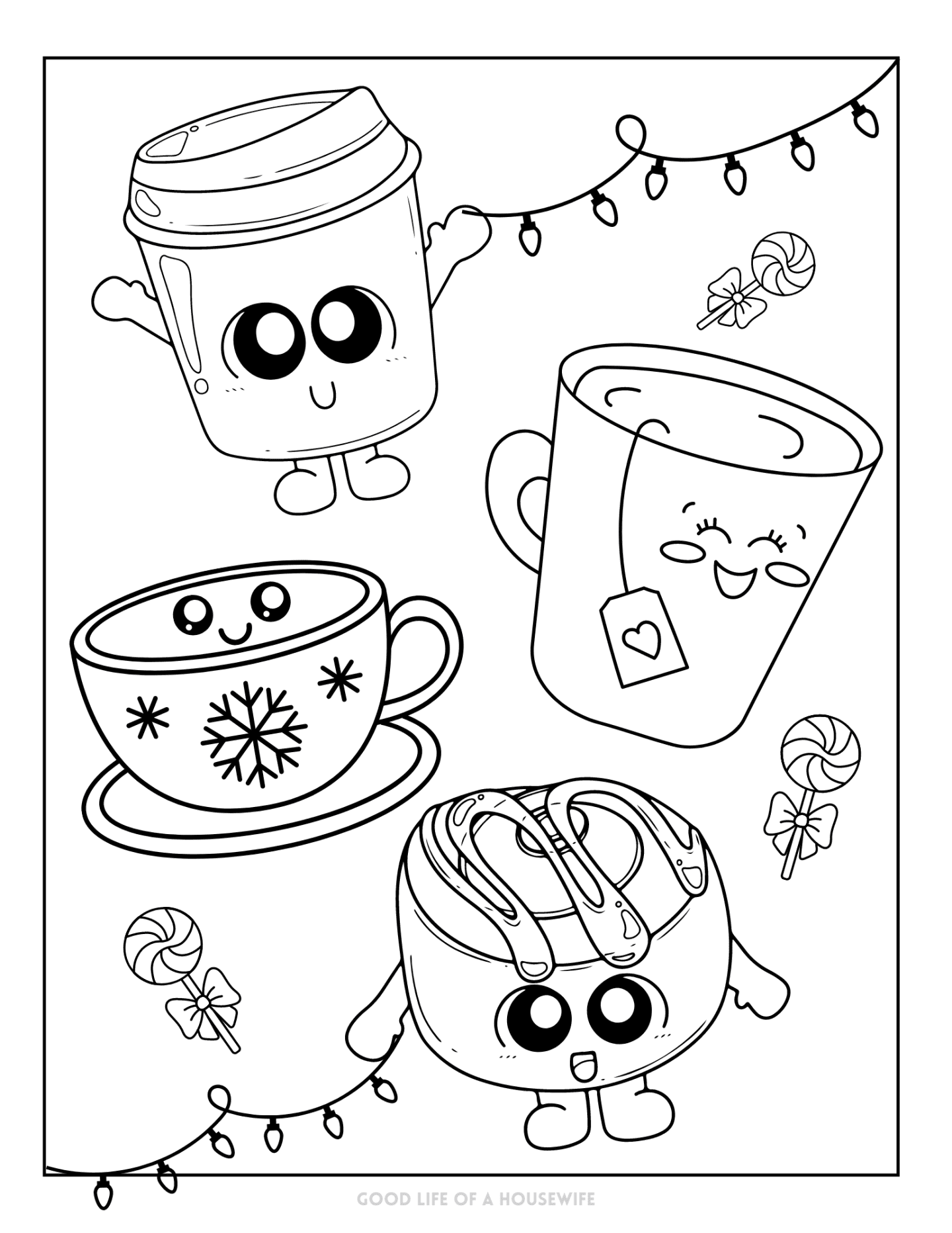 Cute Christmas Coloring Pages Free Printable Kids Will Love 