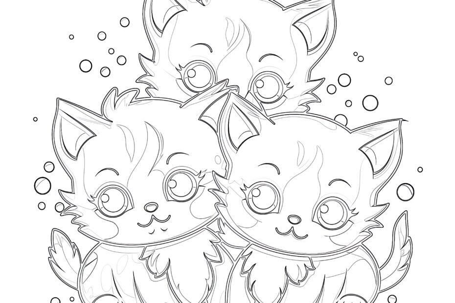 Cute Coloring Pages Of Cats Coloring Pages Mimi Panda