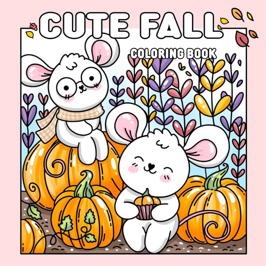 Cute Fall Coloring Book For Adults And Children 42 Hand Drawn Illustrations Of Adorable Animals In Cozy Autumn Scenes For Coloring Cute Seasons Emilia Anna Amazon co uk Books