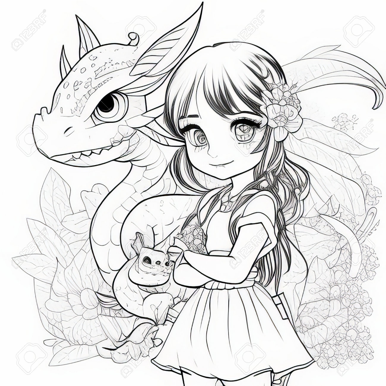 cat dragon coloring pages for 10 year olds girl