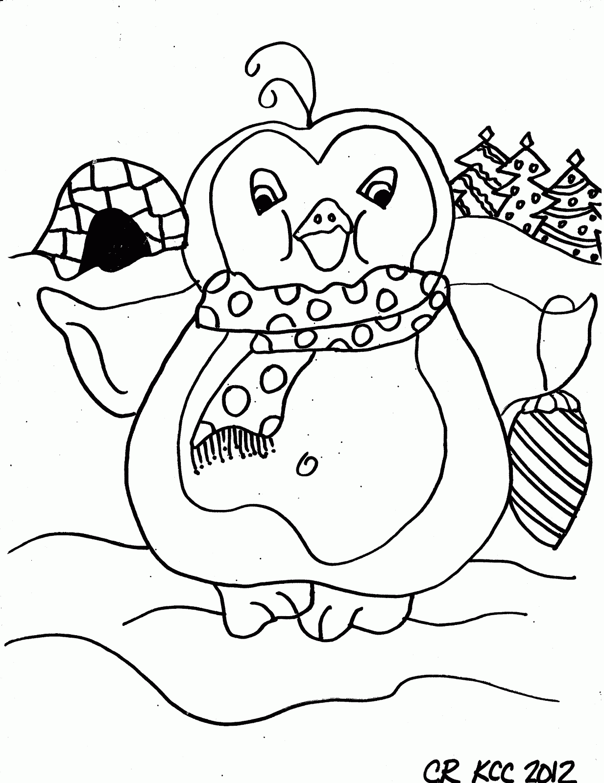 Cute Penguin Printable Coloring Page For Kids Adventures Of Kids 