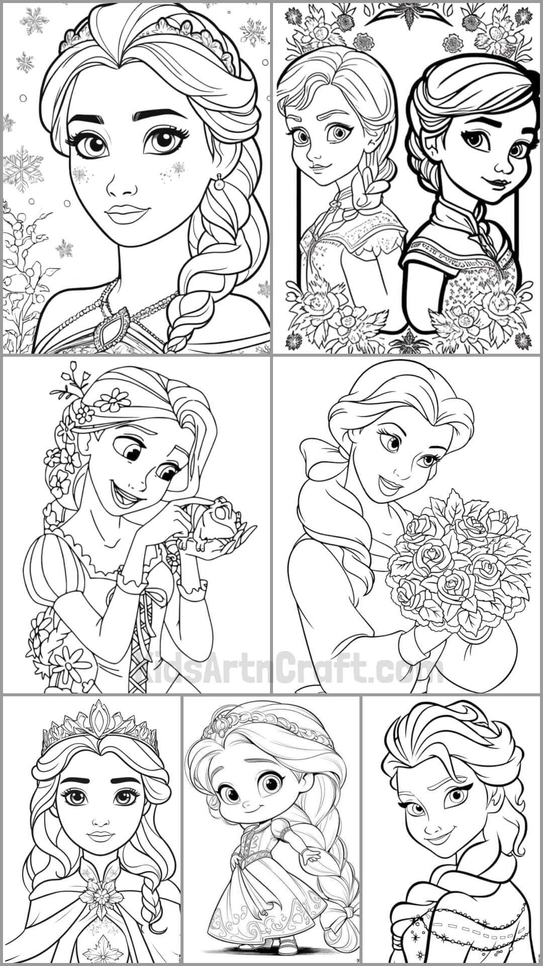 princess coloring pages free printable