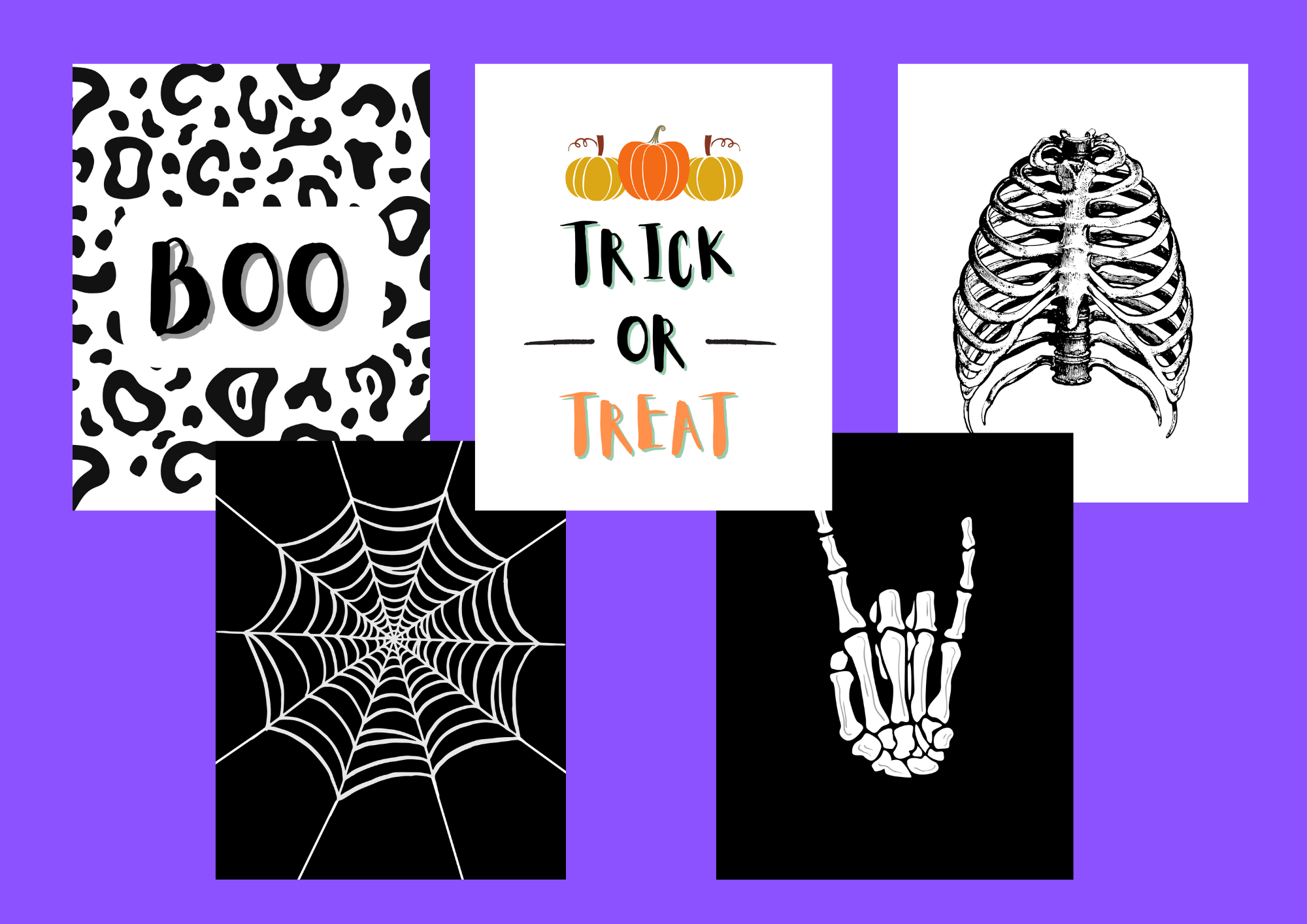 free halloween printables wall art