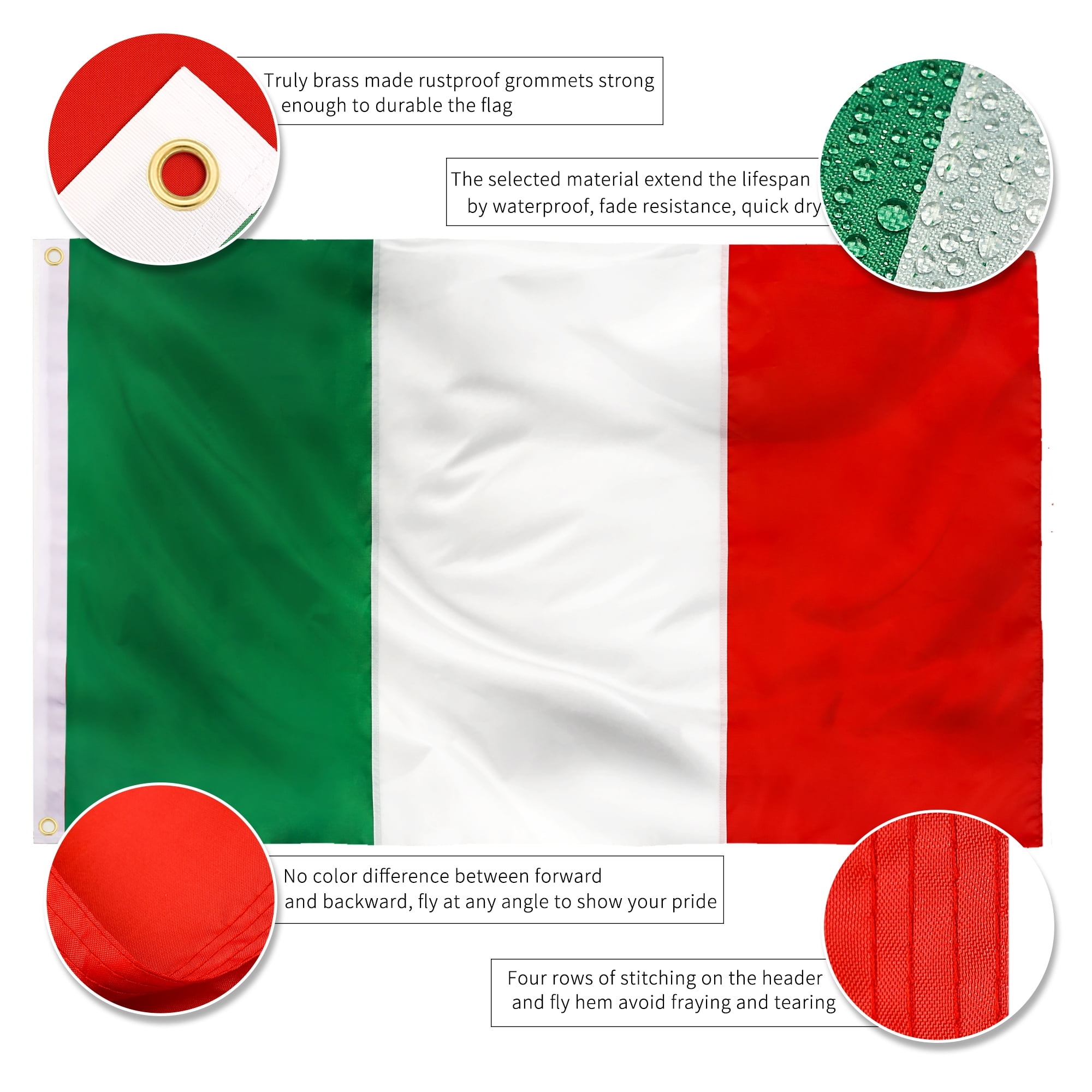 DANF Italy Italian Flag Outdoor Double Sided 3x5 Togo Ubuy