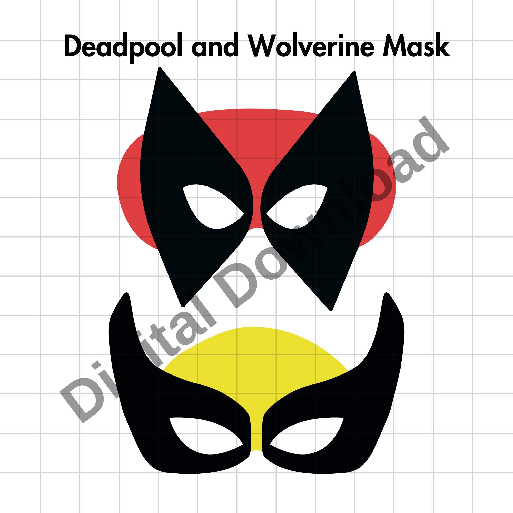 Deadpool And Wolverine Mask Deadpool U0026 Wolverine Game Hugh 