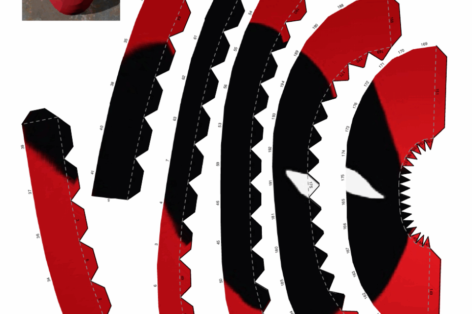 Deadpool Mask Template Original Download Printable PDF
