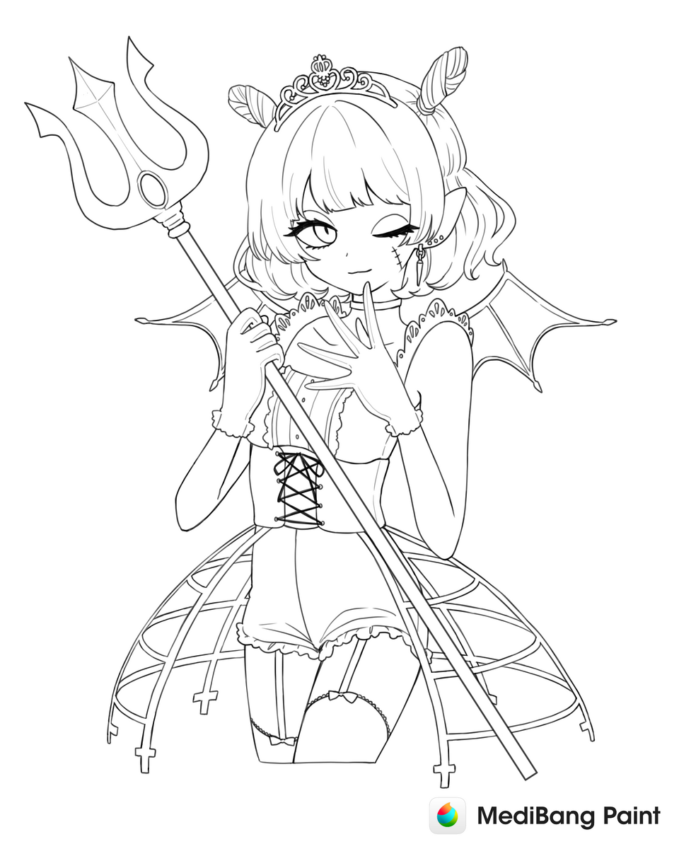 Demon Girl Sunnyd sundarius Illustrations ART Street