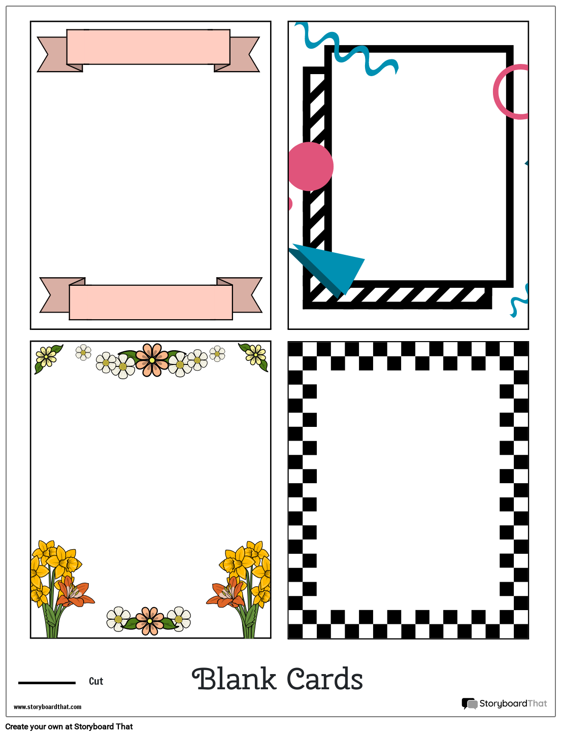 printable card template blank