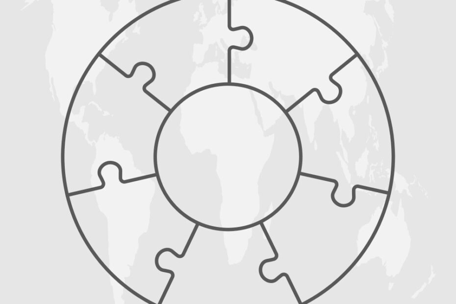 Diagram Infographic For 7 Steps Circle Puzzle Vector Image