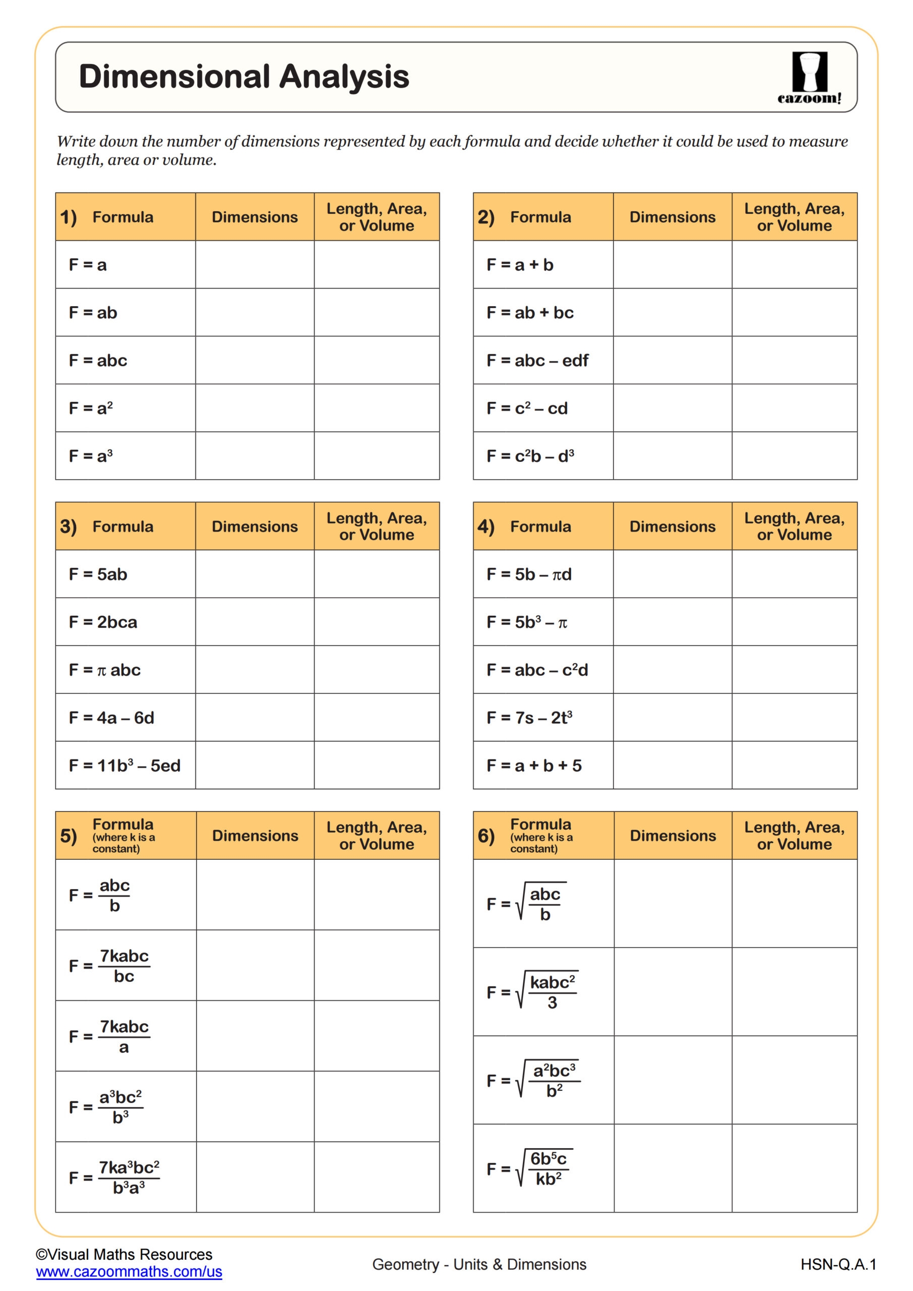 dimensional analysis practice worksheet