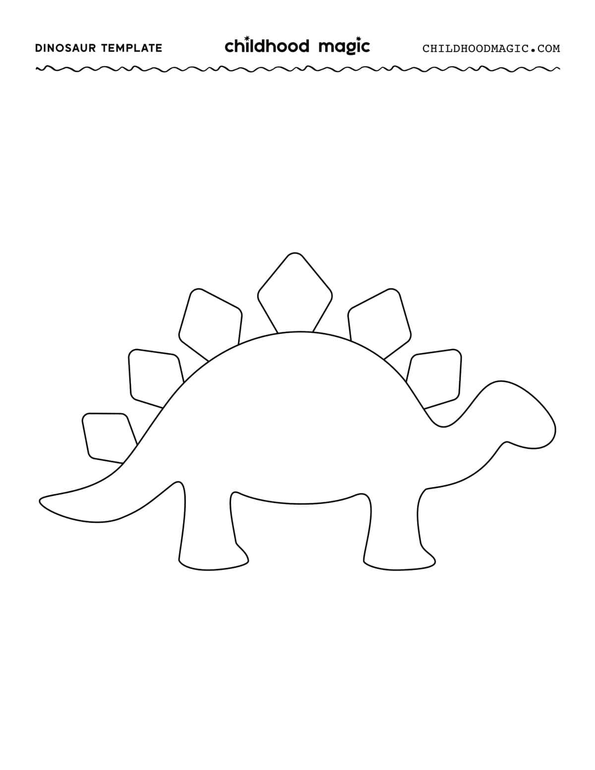 Dinosaur Coloring Pages Free Printable Childhood Magic