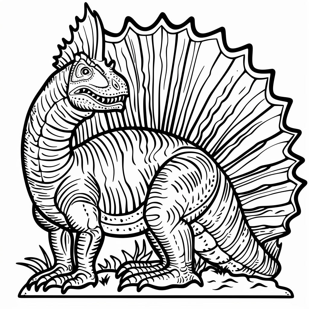 printable dinosaur coloring page