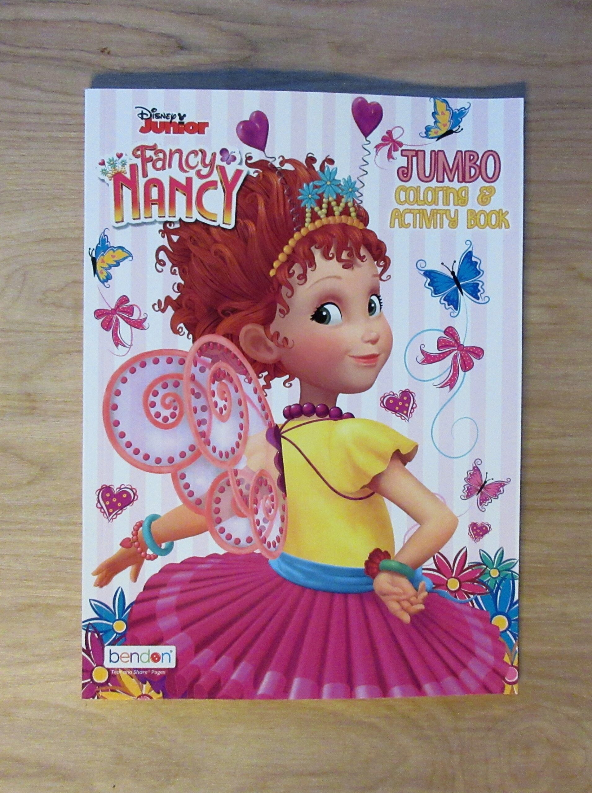 Disney Junior Fancy Nancy Jumbo Coloring Book U0026 Activity Book jewel Frenchy Marabelle Chiffon Freddy Etsy Australia