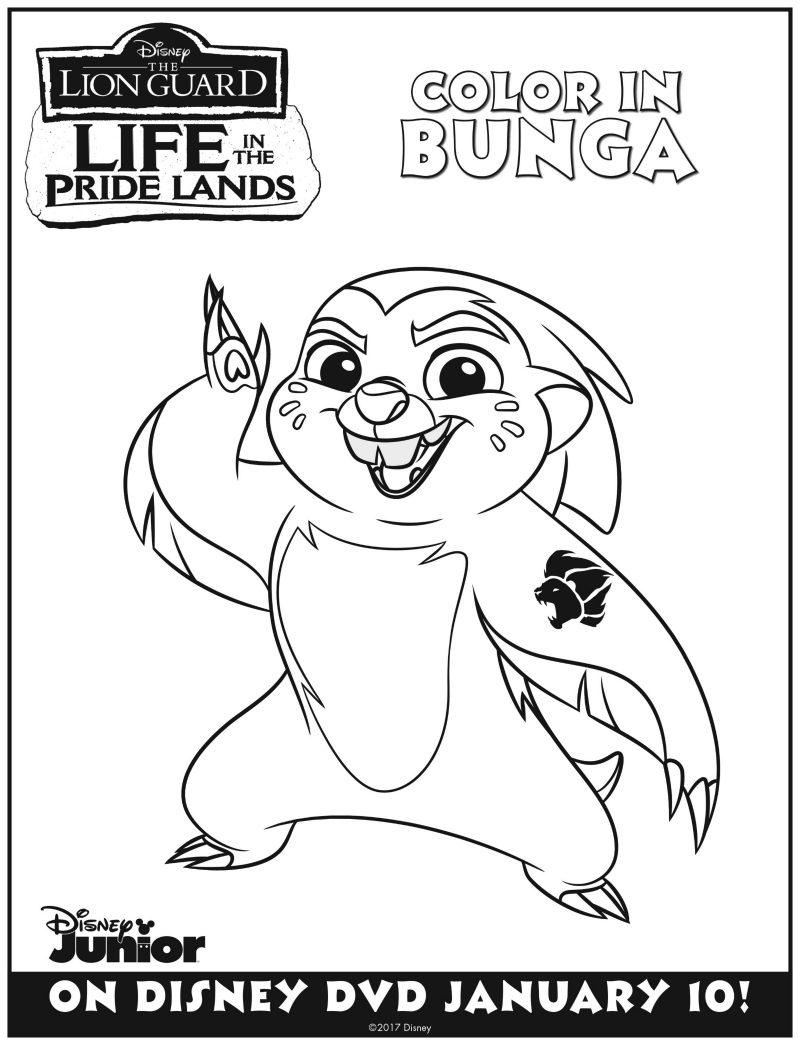 lion guard pictures to color