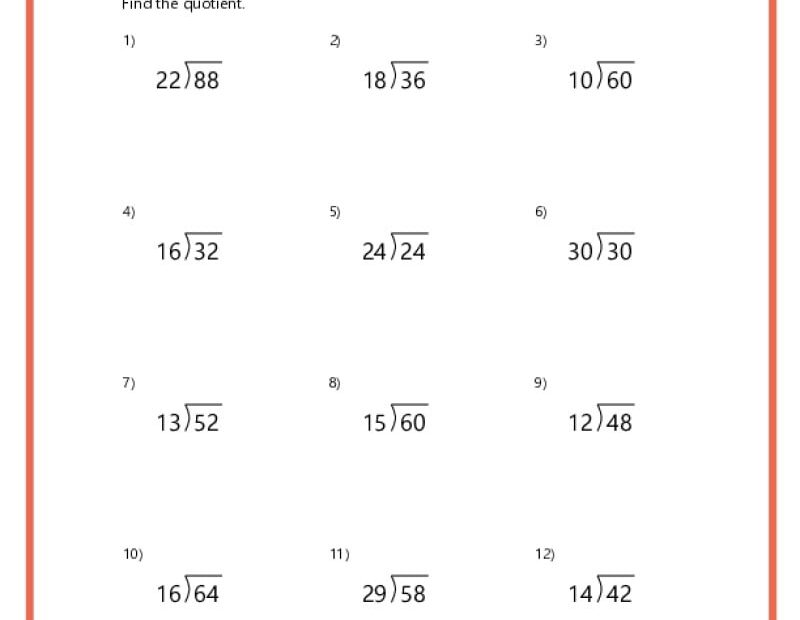 Division Worksheets K12 Math Worksheets