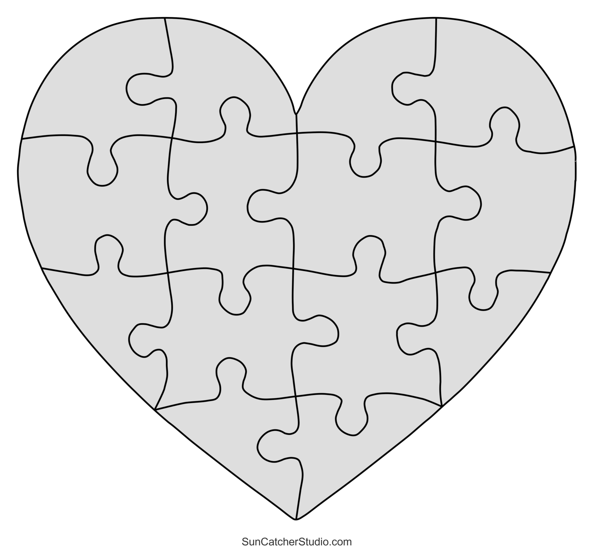 wood puzzle free template