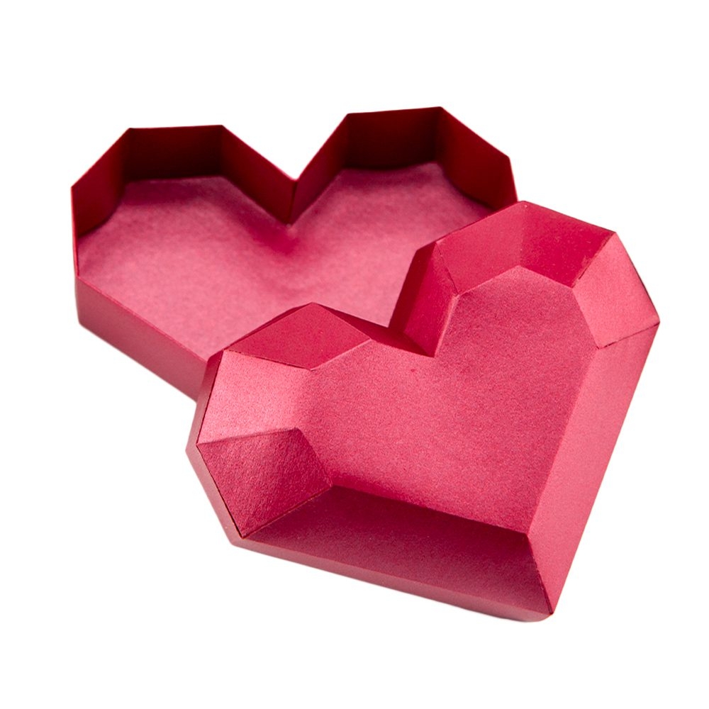 DIY Paper Heart Box Tutorial Valentine s Day Paper Kawaii
