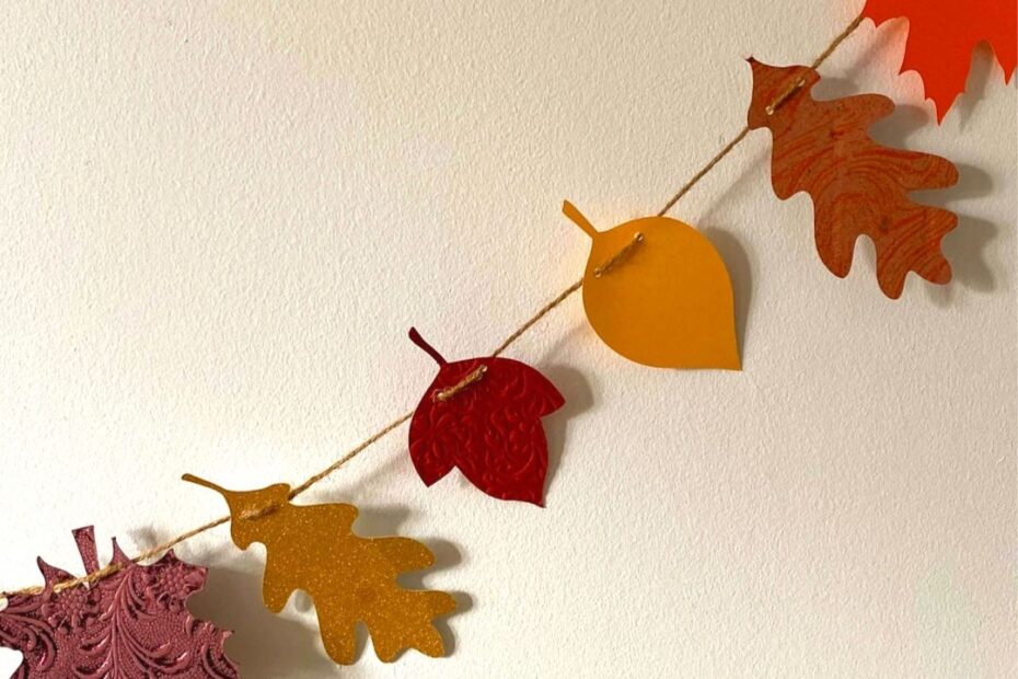 DIY Paper Leaf Garland Free Printable Leaves And Easy Craft Guide