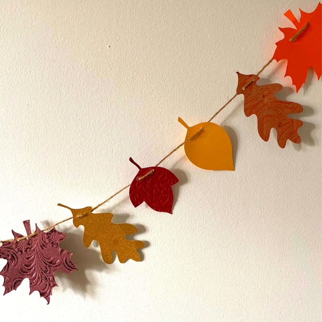 DIY Paper Leaf Garland Free Printable Leaves And Easy Craft Guide