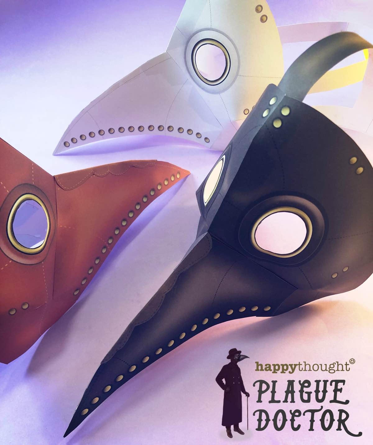 template free printable plague doctor mask pattern