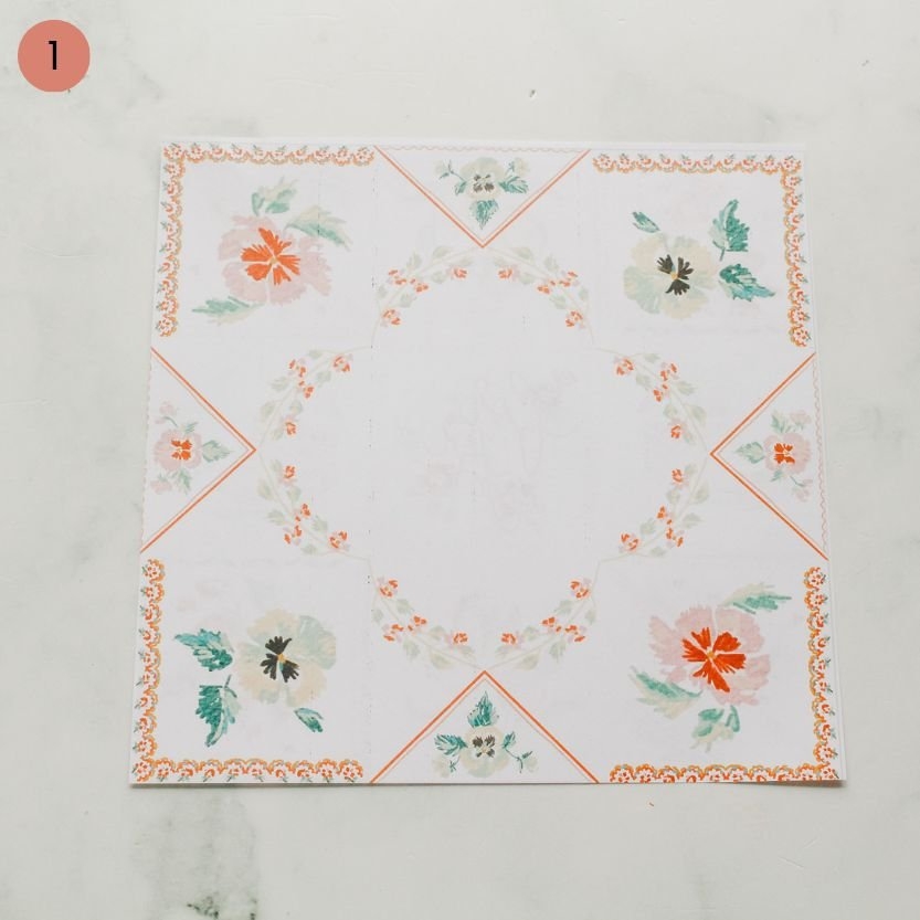 DIY Valentine s Day Victorian Puzzle Purse Watercolour Heart