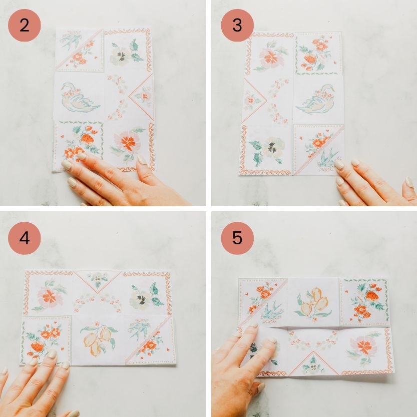 DIY Valentine s Day Victorian Puzzle Purse Watercolour Heart