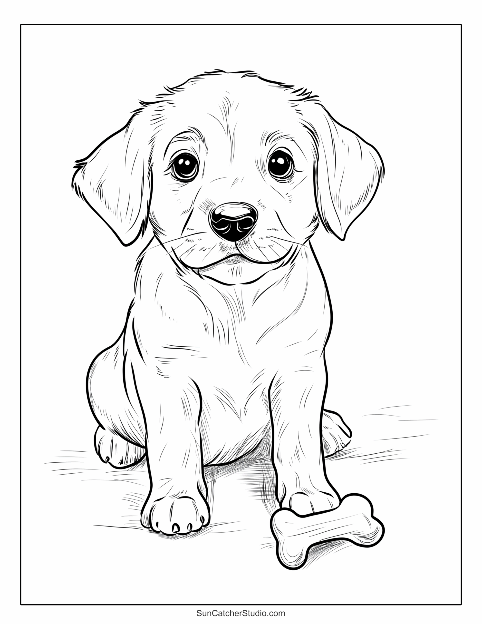 dog coloring sheet