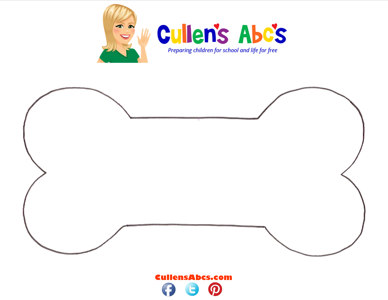 bone template printable