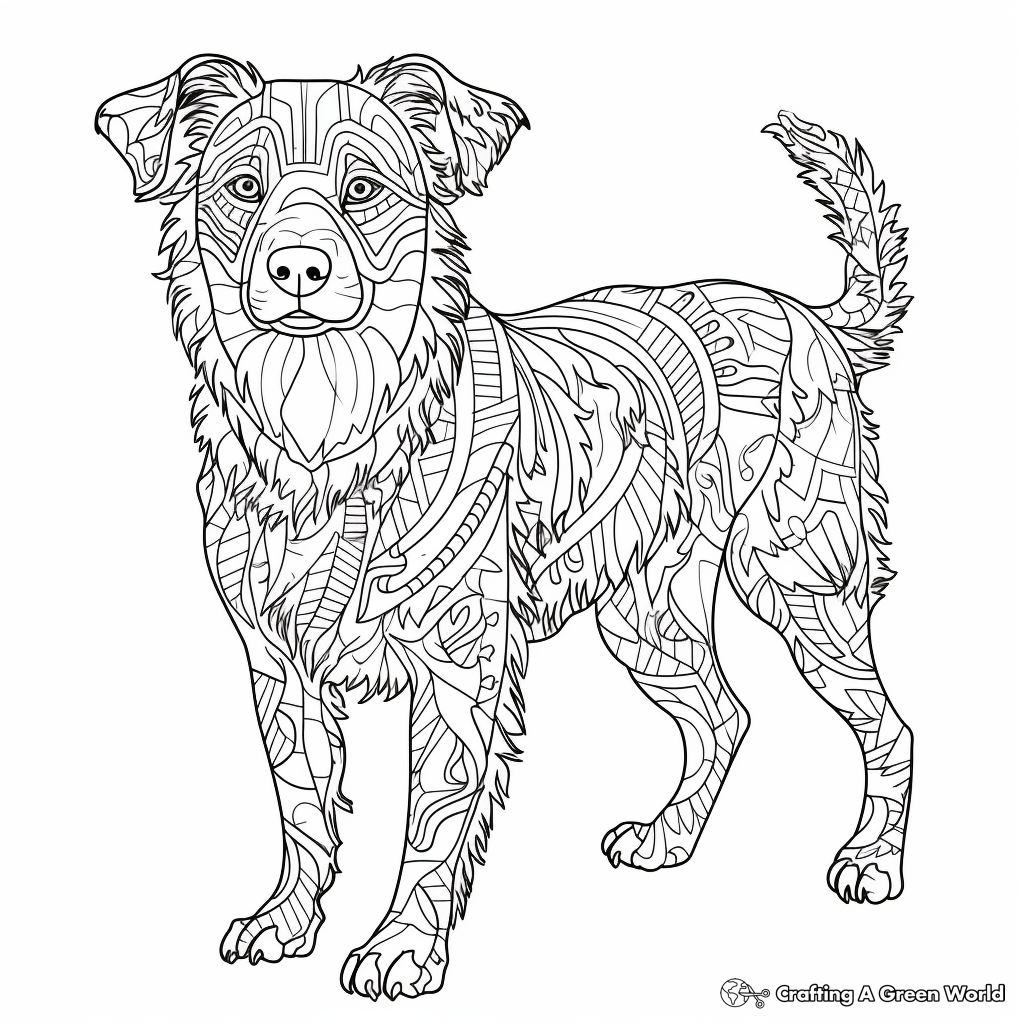 Dog Coloring Pages For Adults Free U0026 Printable 