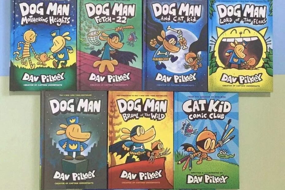 Dog Man Series 1 13 Books Hardcover Color Edtion Collection Set By