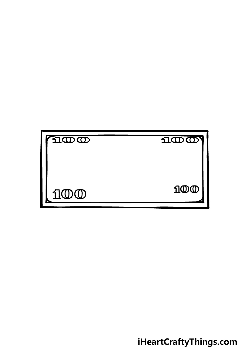 Dollar Bill Drawing How To Draw A Dollar Bill Step By Step