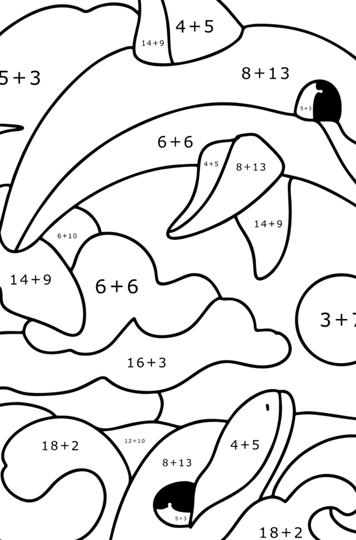 Dolphins Coloring Page Online And Print For Free 
