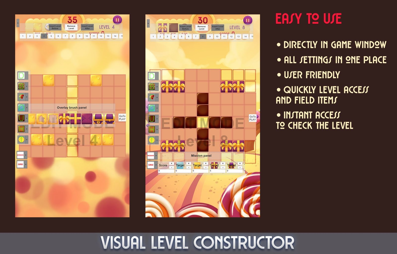 Donuts Match 3 Unity Game Template By MasterKey Codester