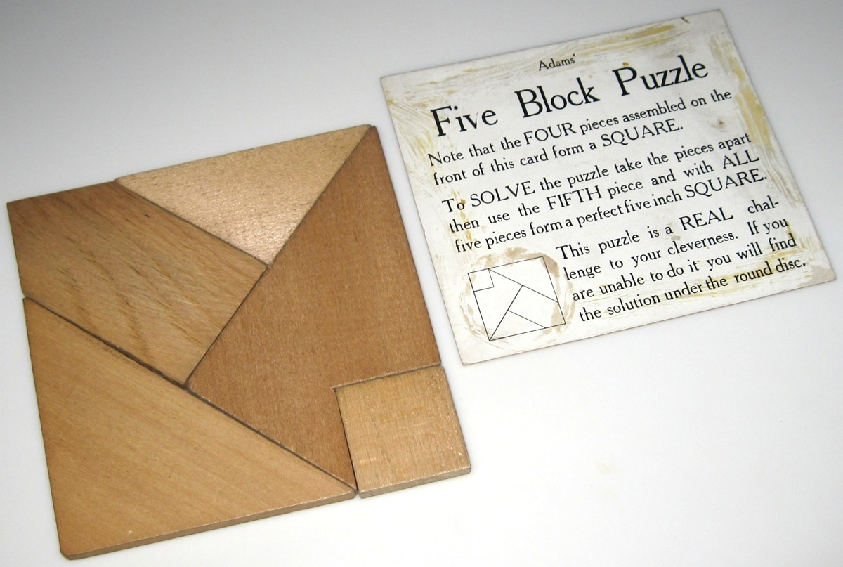 Double Square a k a Square Me Five Block Puzzle Madagascar 