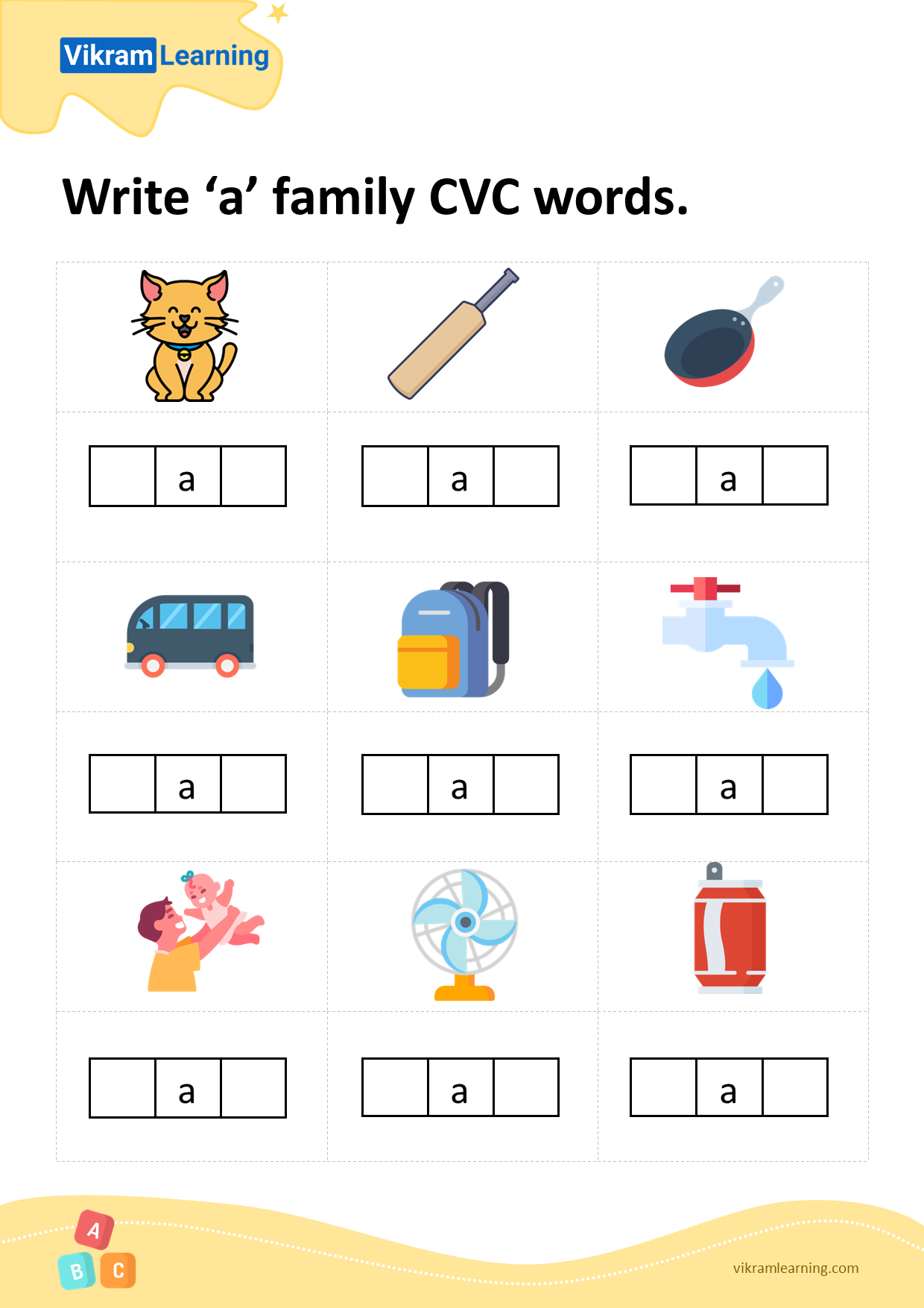 cvc words worksheets