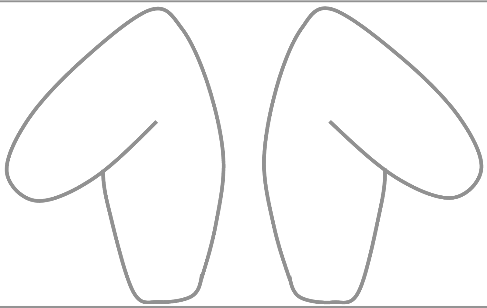Download Drawn Rabbit Bunny Ear Floppy Dog Ears Template PNG 