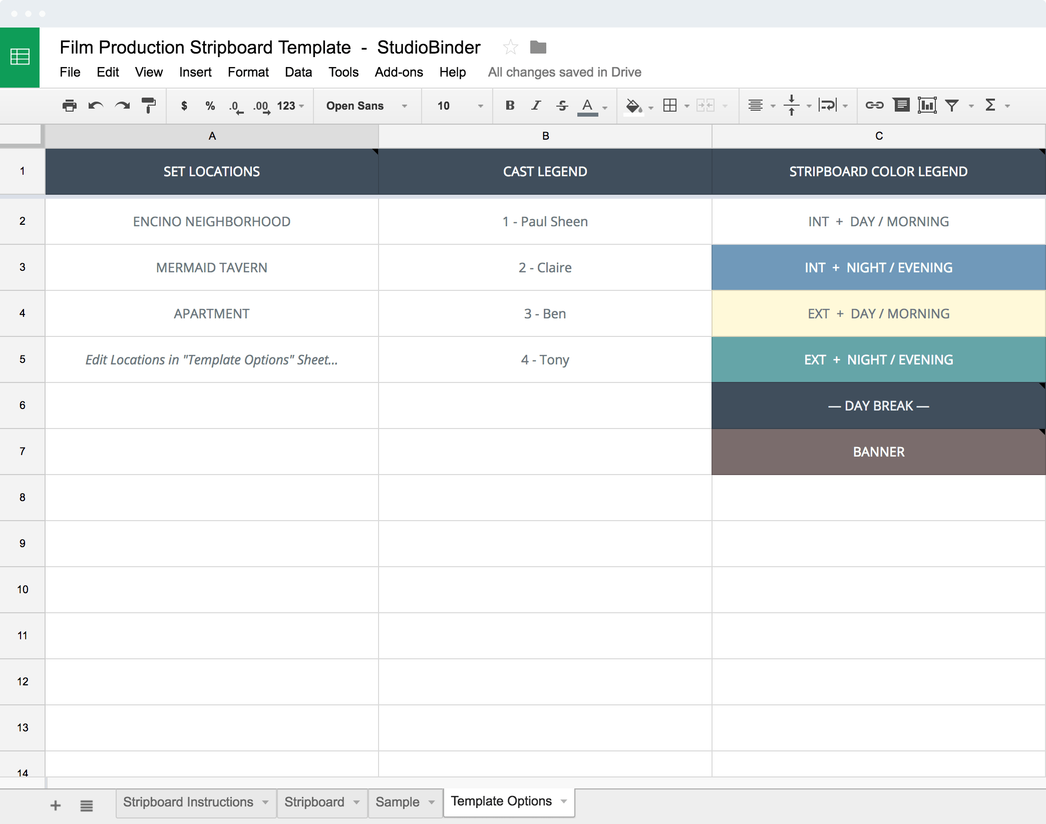shooting schedule template word
