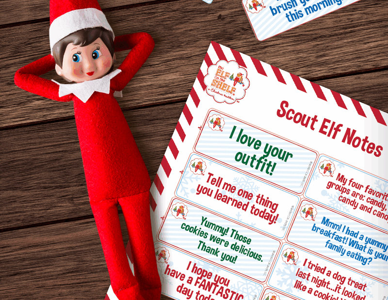 Download Free Printable Elf On The Shelf Notes The Elf On The Shelf