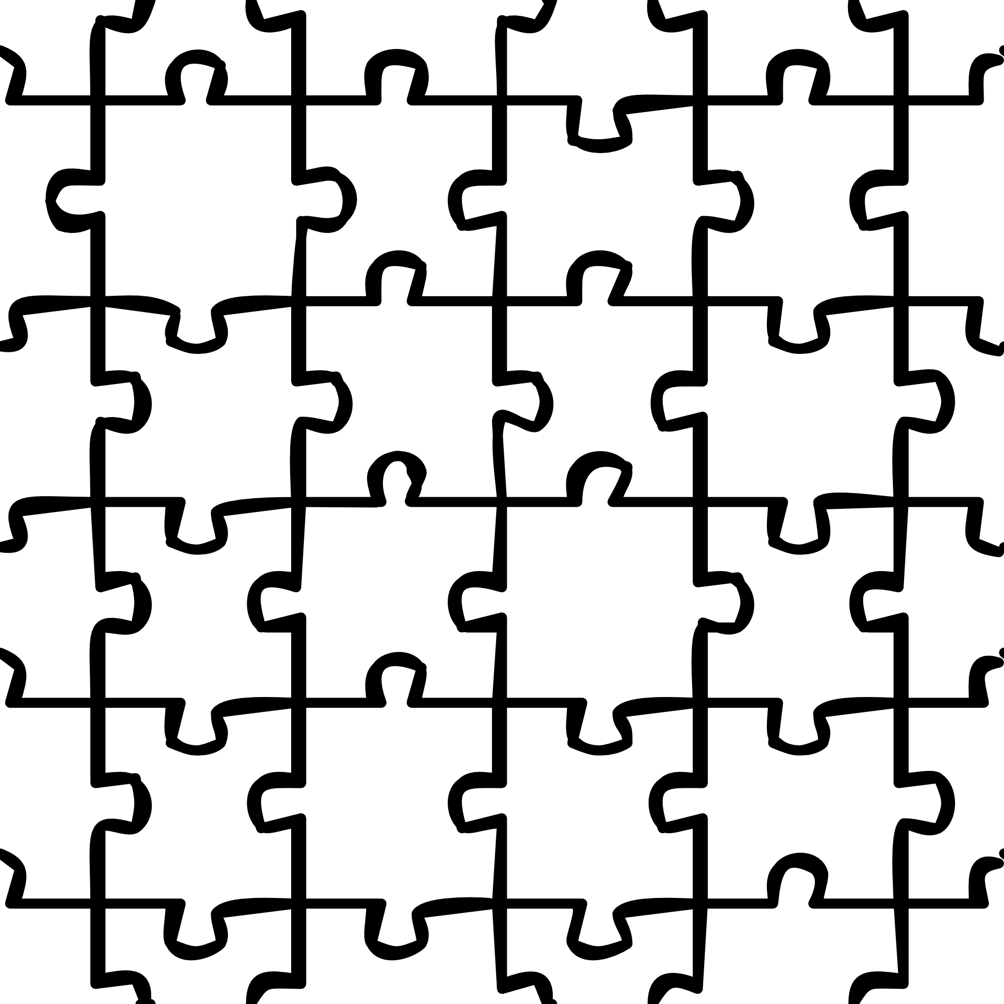 6 piece puzzle template png