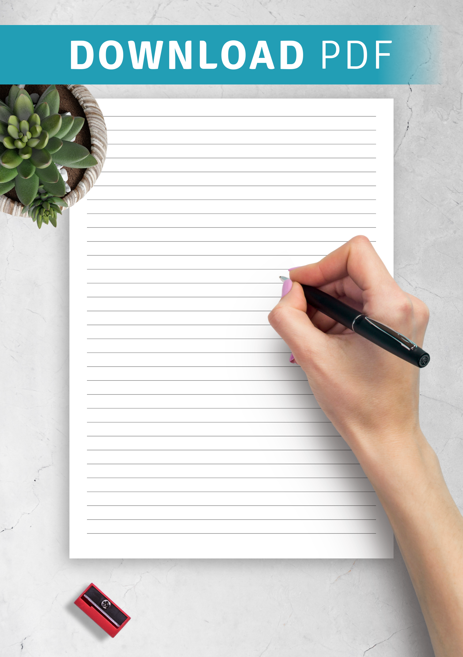lined paper printable pdf