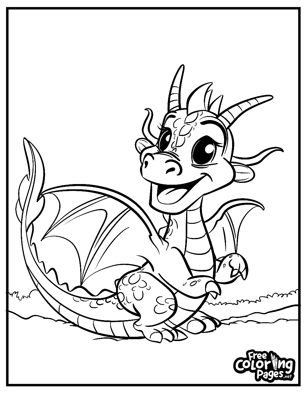 Dragons Coloring Pages Free Coloring Pages