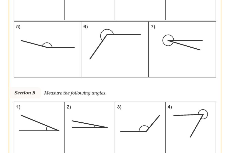 Drawing And Measuring Angles Worksheet Printable Maths Worksheets