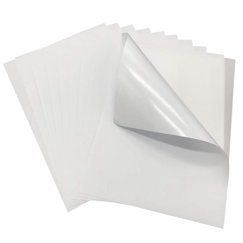 E Printing Pack Of 100 Sheets High Sticky Printable Matte Self Adhesive Full Sheet A4 Sticker Paper Label For Inkjet U0026 Laser Printers